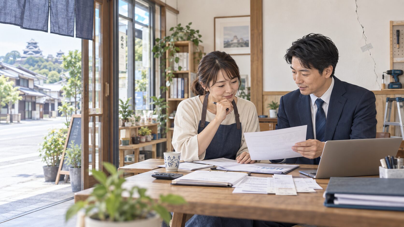 令和8年熊本地震の小規模事業者持続化補助金・災害支援枠の相談イメージ
